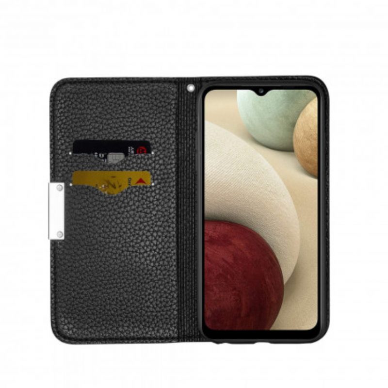 Schutzhülle Für Samsung Galaxy A22 Flip Case Kunstleder Litschi Ultra Chic