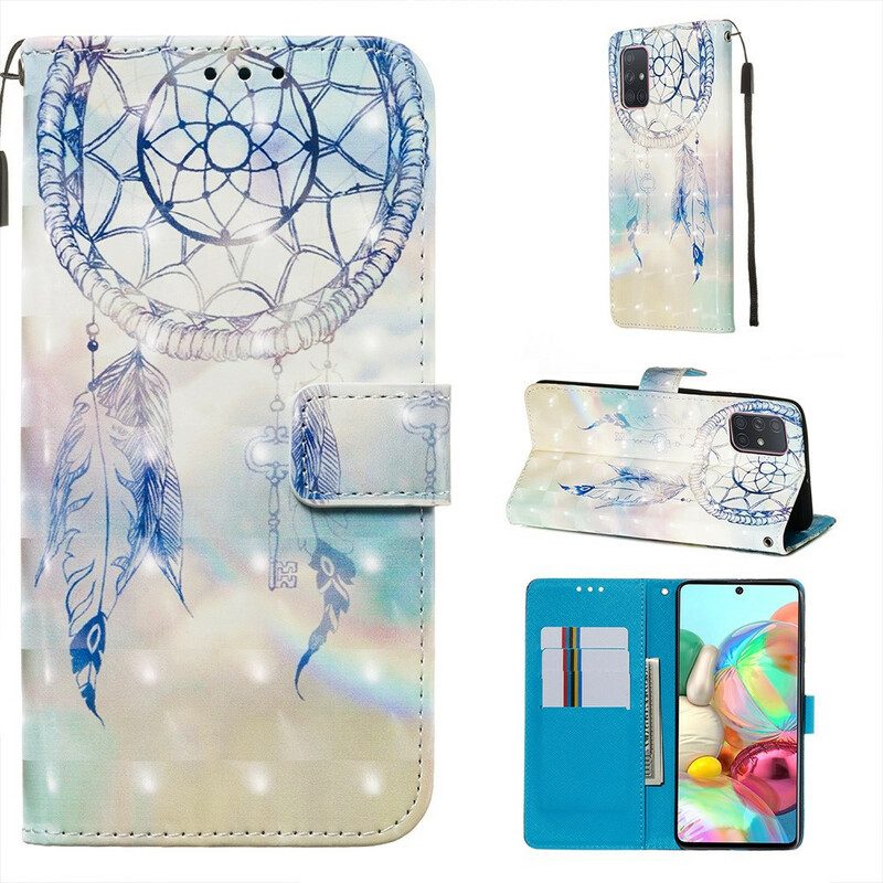 Flip Case Für Samsung Galaxy A71 Aquarell-traumfänger