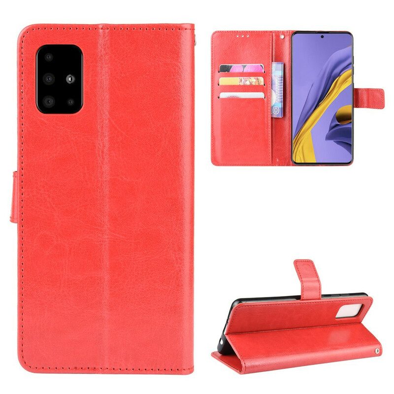 Flip Case Für Samsung Galaxy A71 Auffälliges Kunstleder