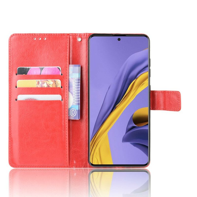 Flip Case Für Samsung Galaxy A71 Auffälliges Kunstleder