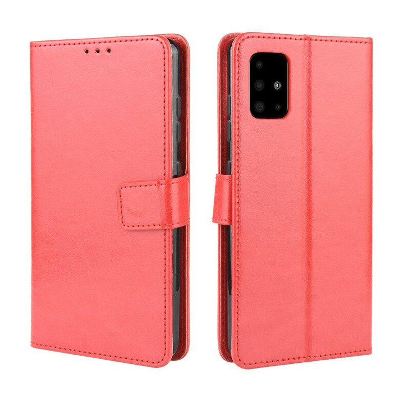 Flip Case Für Samsung Galaxy A71 Auffälliges Kunstleder