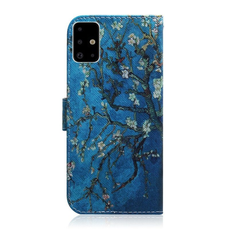 Flip Case Für Samsung Galaxy A71 Blühender Baumzweig