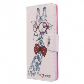 Flip Case Für Samsung Galaxy A71 Kluge Giraffe