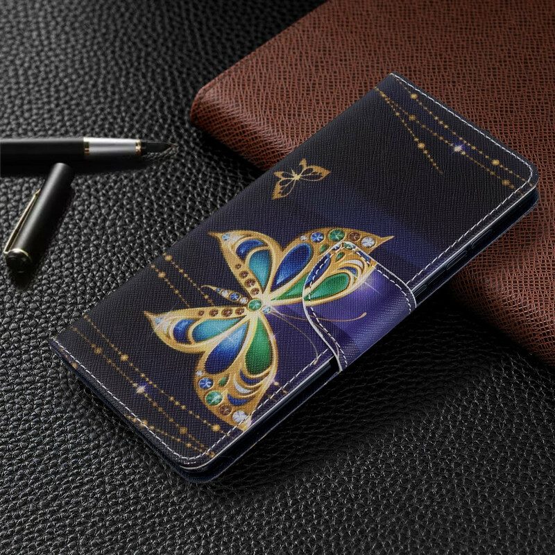 Flip Case Für Samsung Galaxy A71 Schmetterlingskönige