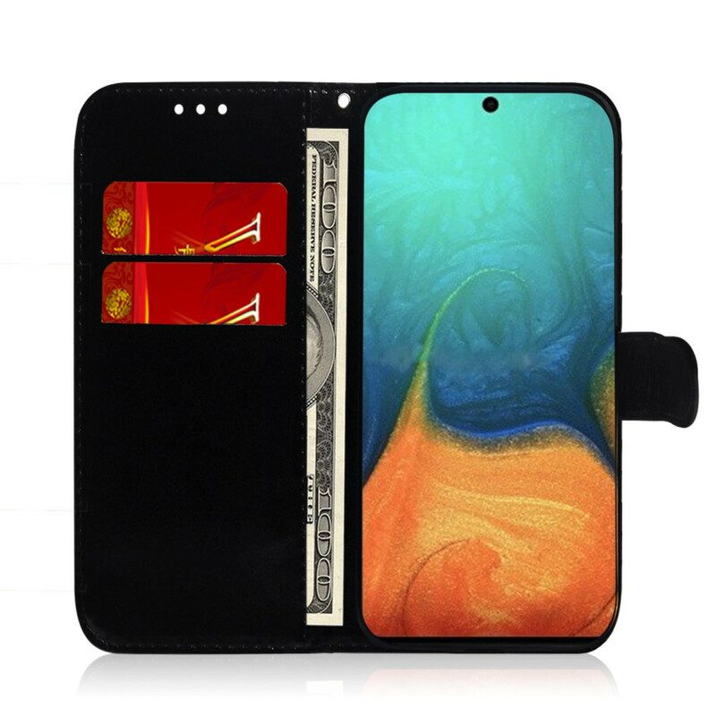 Flip Case Für Samsung Galaxy A71 Spiegelabdeckung Aus Kunstleder