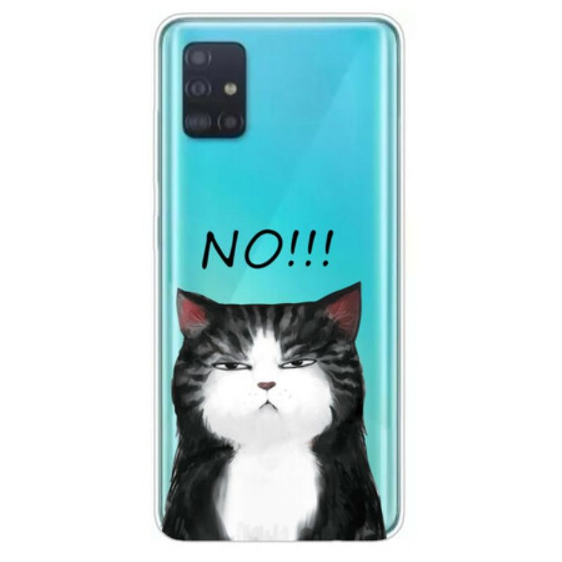 Handyhülle Für Samsung Galaxy A71 Die Katze. Die Nein Sagt