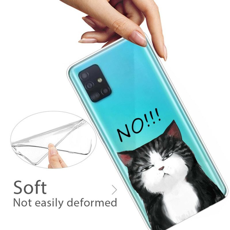 Handyhülle Für Samsung Galaxy A71 Die Katze. Die Nein Sagt