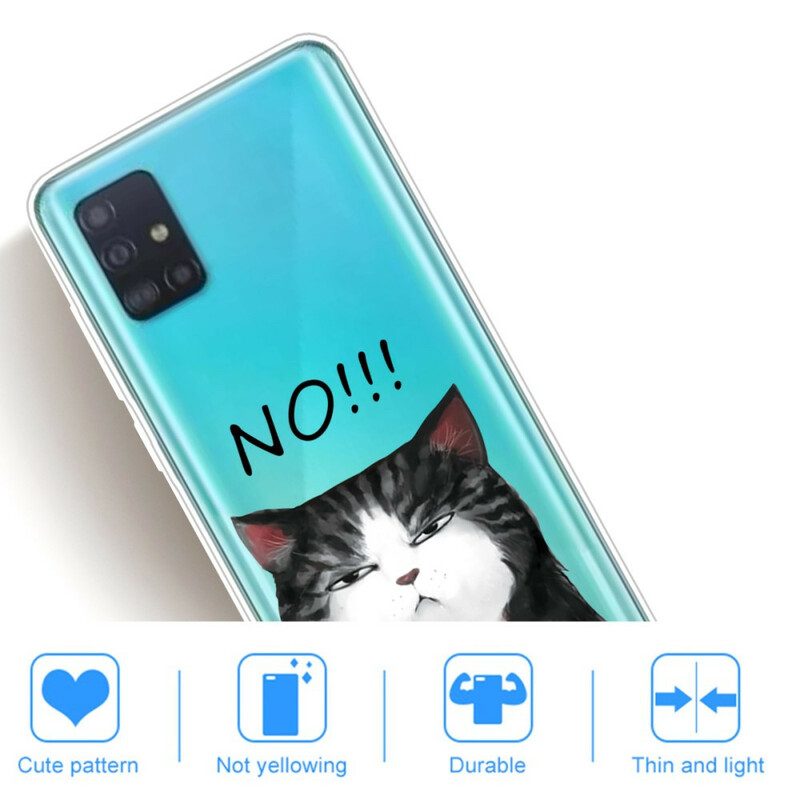 Handyhülle Für Samsung Galaxy A71 Die Katze. Die Nein Sagt