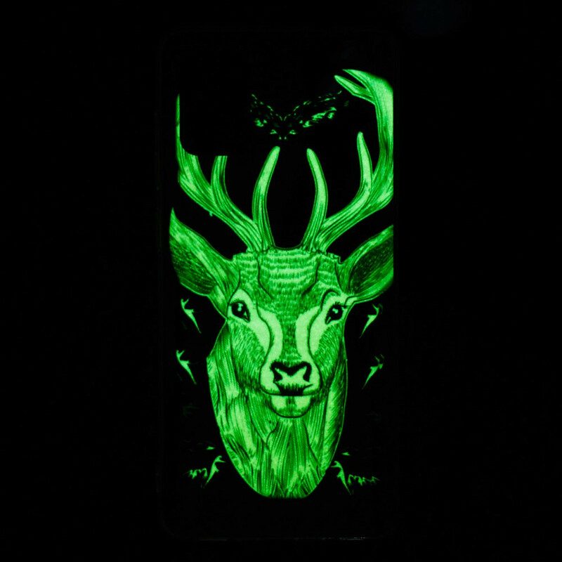 Handyhülle Für Samsung Galaxy A71 Fluoreszierender Majestätischer Hirsch