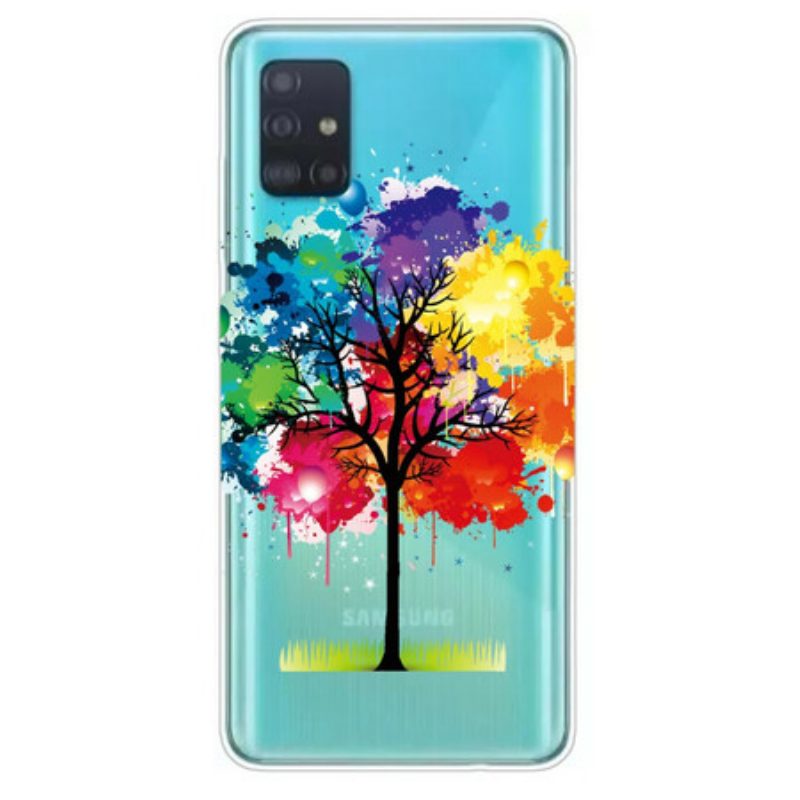 Handyhülle Für Samsung Galaxy A71 Nahtloser Aquarellbaum