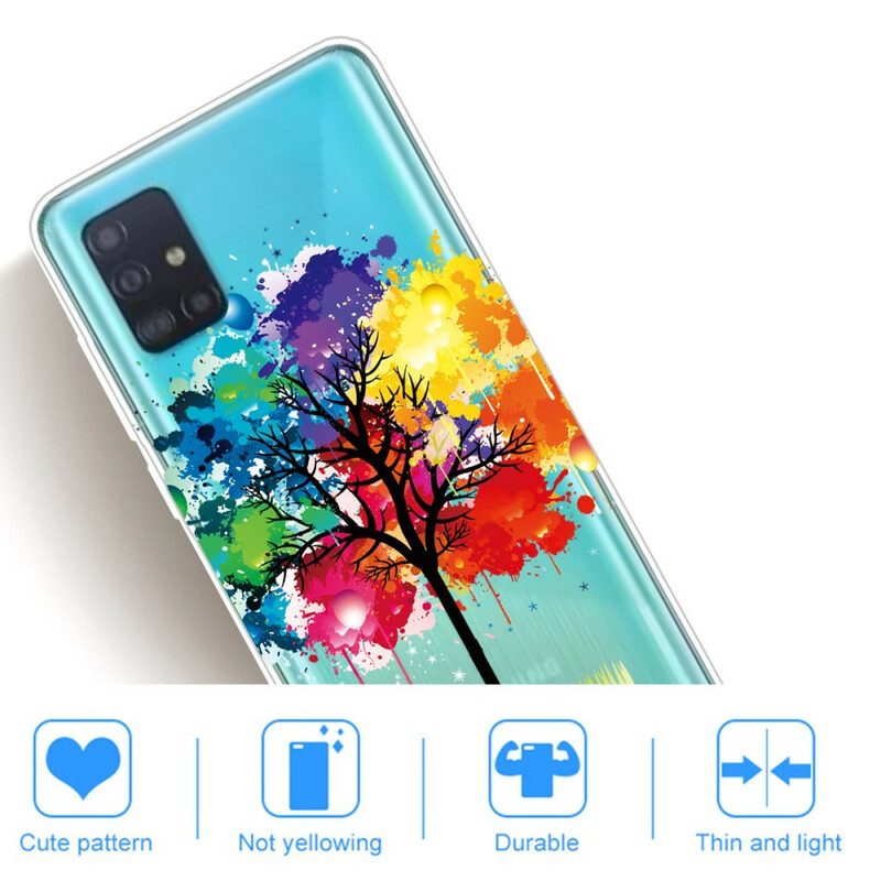 Handyhülle Für Samsung Galaxy A71 Nahtloser Aquarellbaum