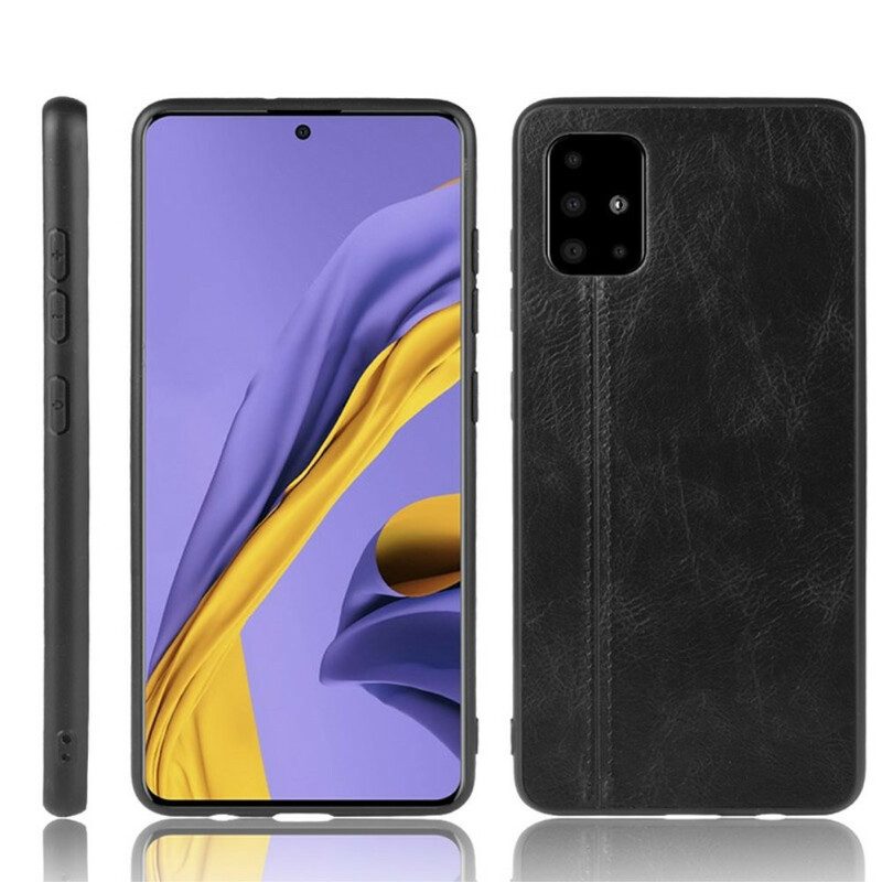 Hülle Für Samsung Galaxy A71 Couture-ledereffekt