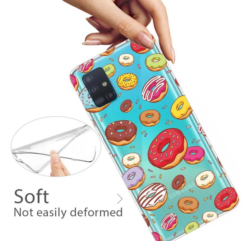 Hülle Für Samsung Galaxy A71 Ich Liebe Donuts