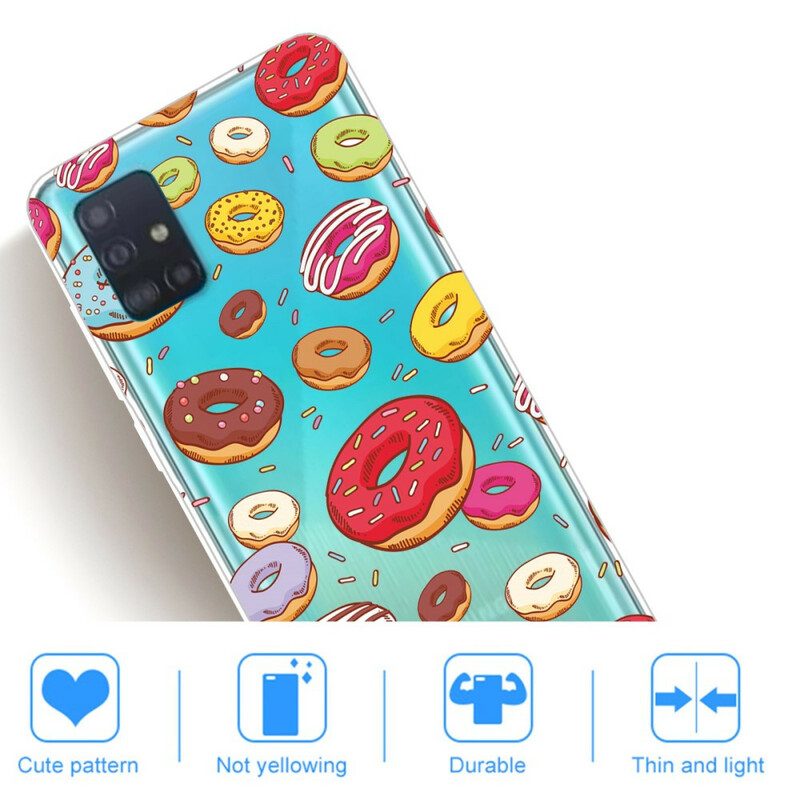 Hülle Für Samsung Galaxy A71 Ich Liebe Donuts