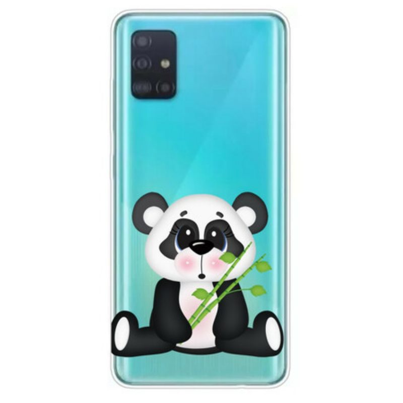 Hülle Für Samsung Galaxy A71 Nahtloser Trauriger Panda