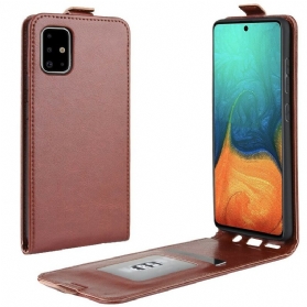 Lederhüllen Für Samsung Galaxy A71 Flip Case Faltender Ledereffekt