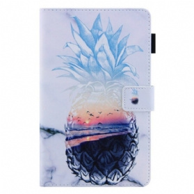 Flip Case Für Samsung Galaxy Tab A7 Lite Ananas-muster