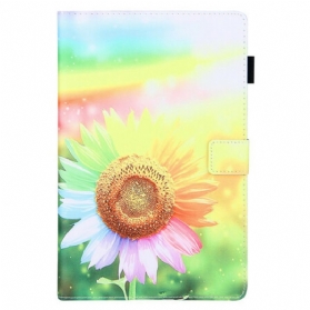 Flip Case Für Samsung Galaxy Tab A7 Lite Blumen In Der Sonne