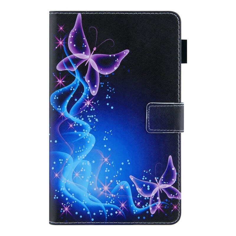 Flip Case Für Samsung Galaxy Tab A7 Lite Bunte Schmetterlinge