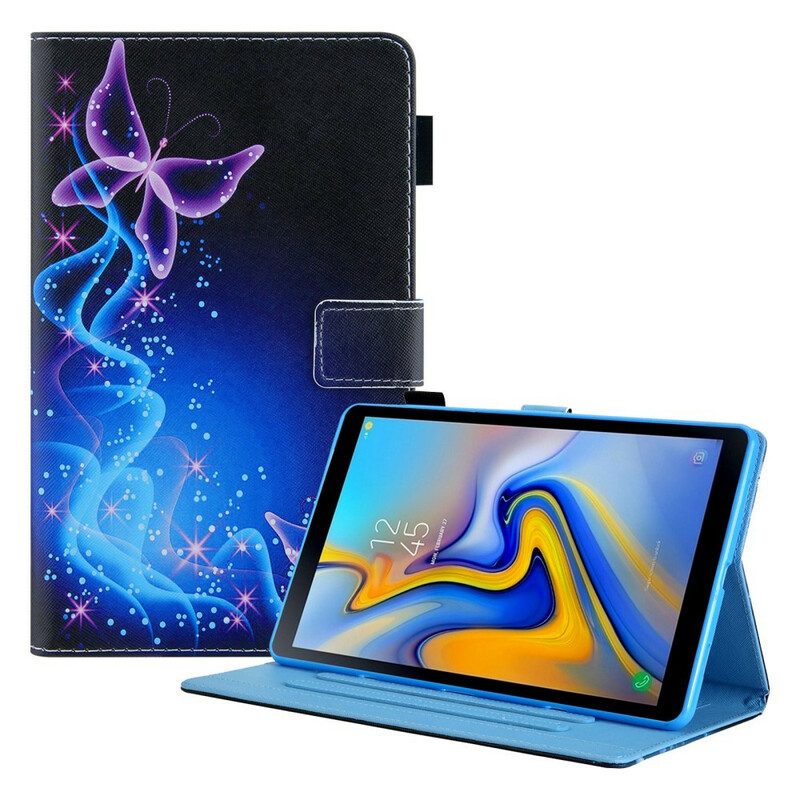 Flip Case Für Samsung Galaxy Tab A7 Lite Bunte Schmetterlinge