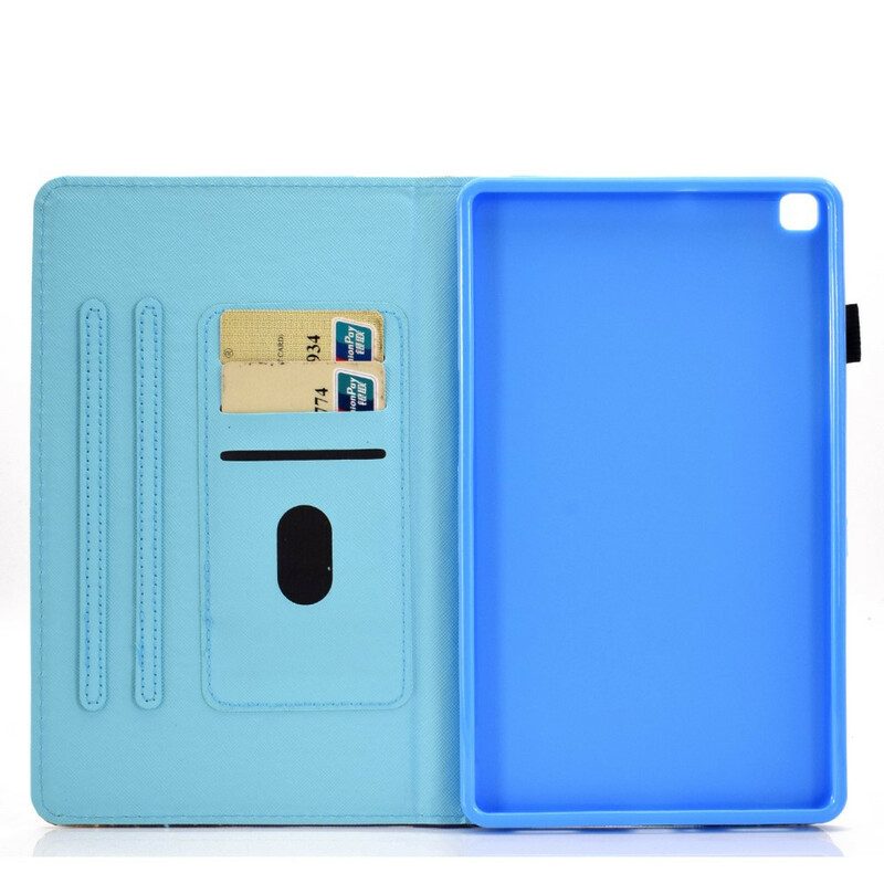 Flip Case Für Samsung Galaxy Tab A7 Lite Eiffelturm-fahrrad