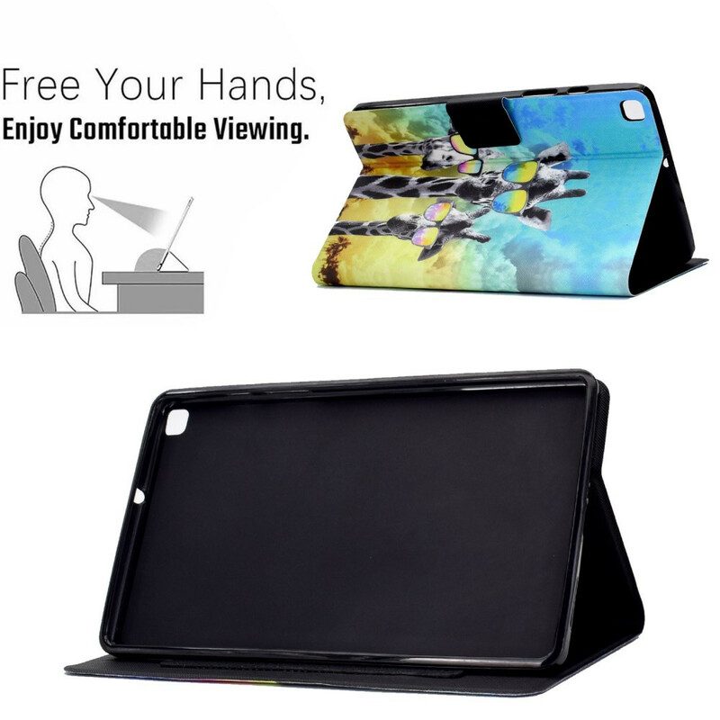 Flip Case Für Samsung Galaxy Tab A7 Lite Funky Giraffen