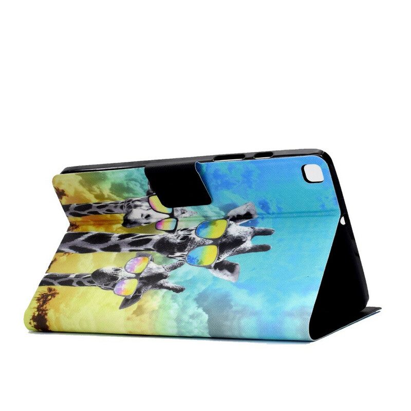 Flip Case Für Samsung Galaxy Tab A7 Lite Funky Giraffen