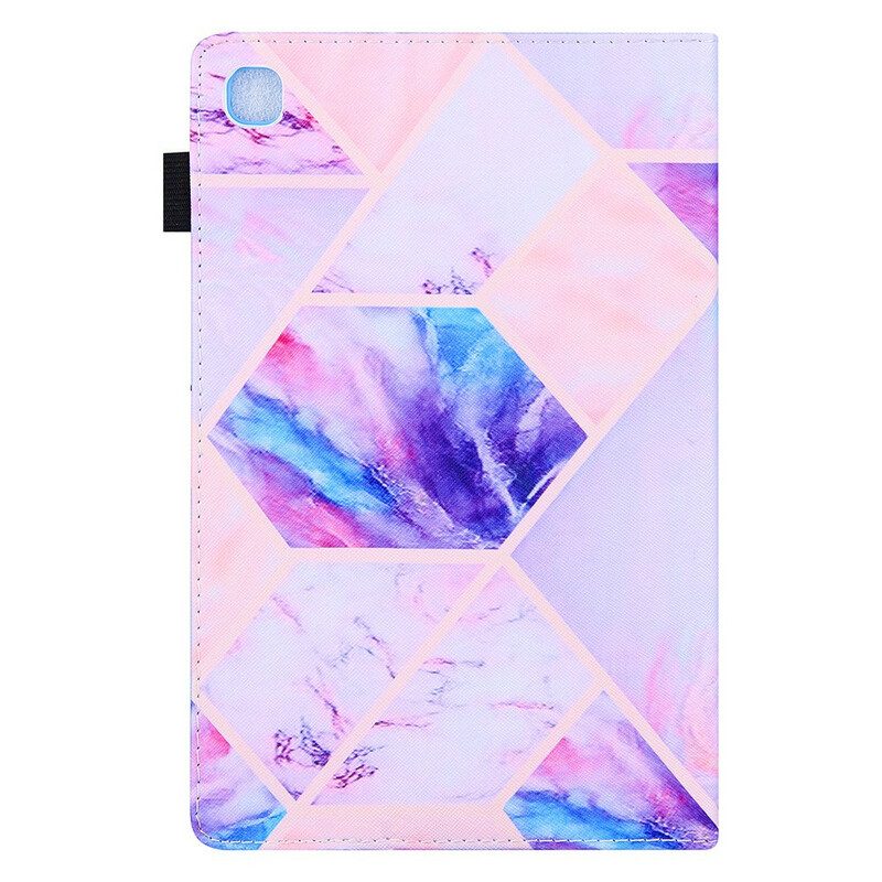 Flip Case Für Samsung Galaxy Tab A7 Lite Marmor-geometrie-design