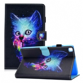 Flip Case Für Samsung Galaxy Tab A7 Lite Psychokatze