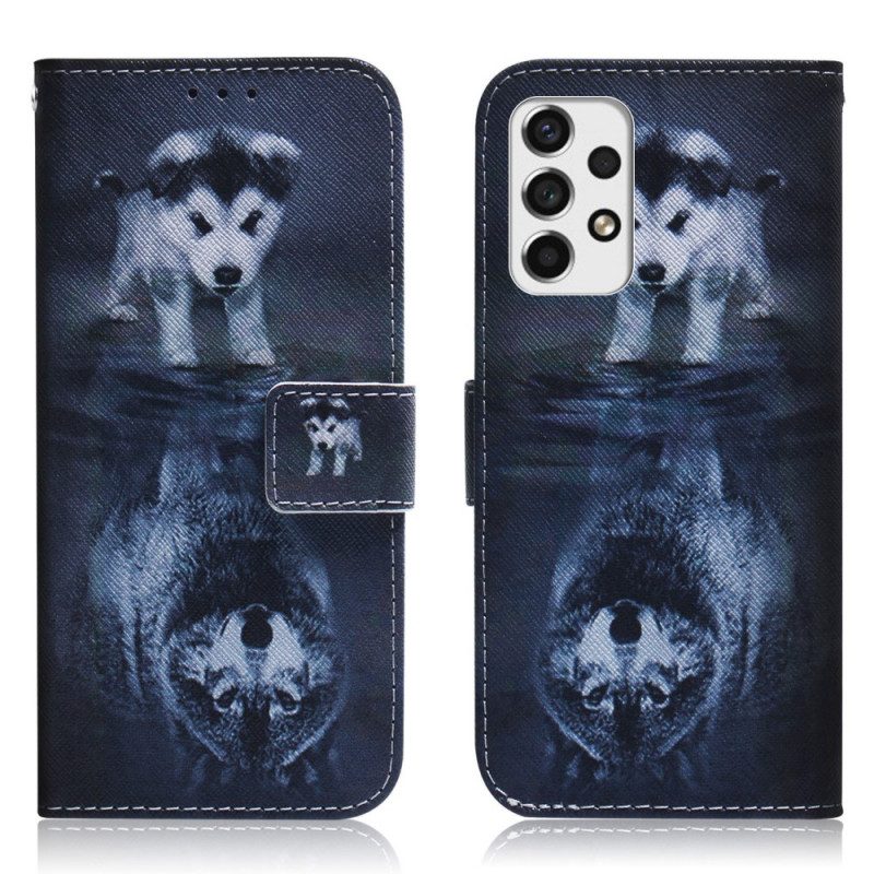 Flip Case Für Samsung Galaxy A53 5G Ernesto Der Wolf