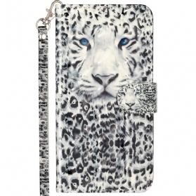 Flip Case Für Samsung Galaxy A53 5G Mit Kordel Tanga-tiger