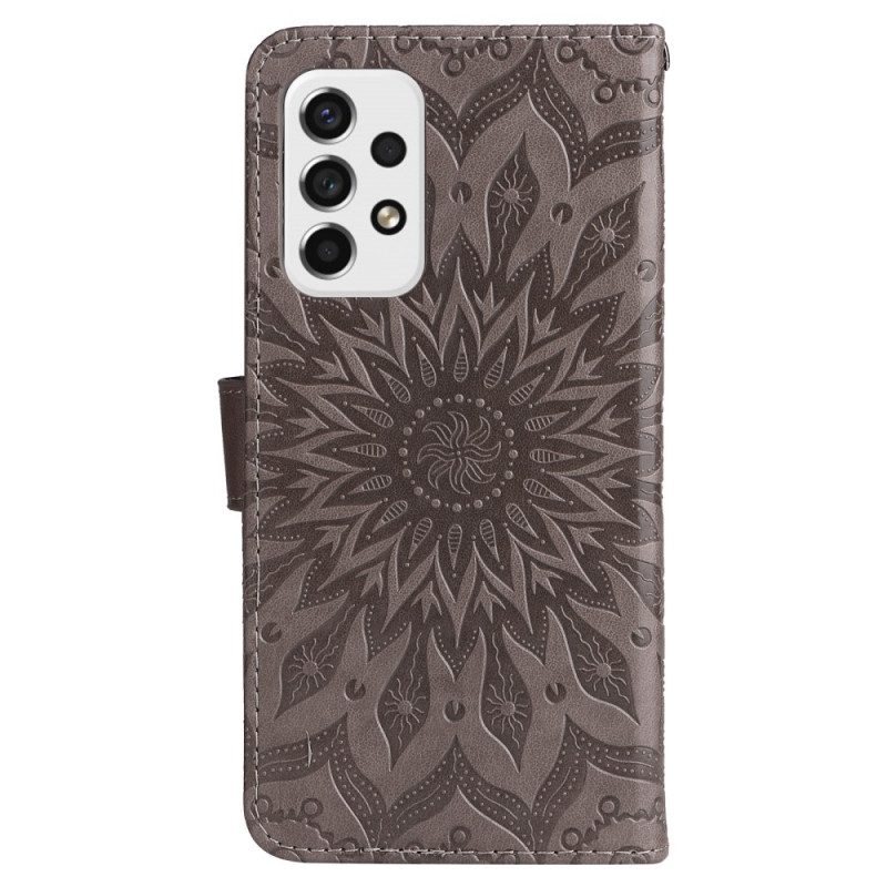 Flip Case Für Samsung Galaxy A53 5G Sonnenblume