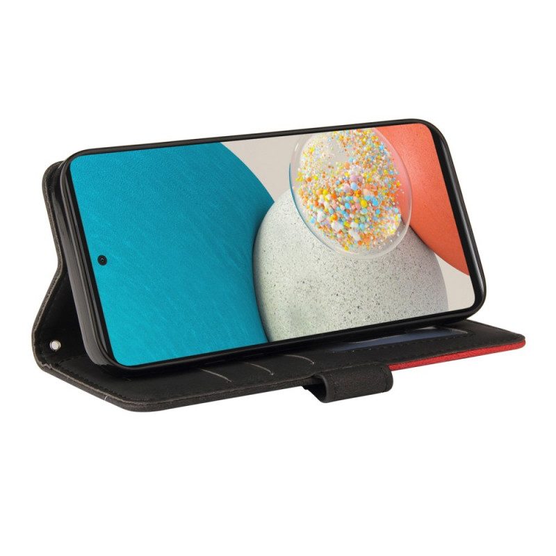 Flip Case Für Samsung Galaxy A53 5G Zweifarbig