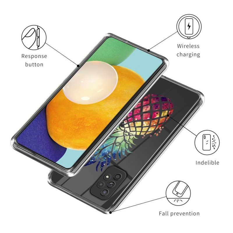 Handyhülle Für Samsung Galaxy A53 5G Transparente Ananas