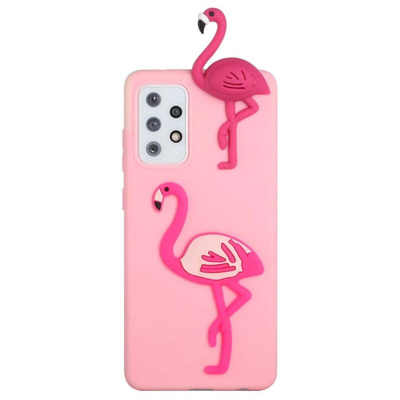 Hülle Für Samsung Galaxy A53 5G 3d-flamingo