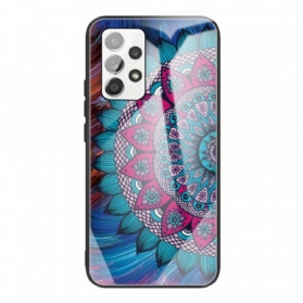 Hülle Für Samsung Galaxy A53 5G Mandala-gehärtetes Glas