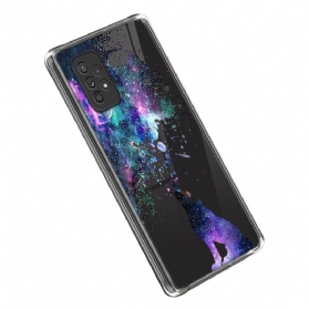 Hülle Für Samsung Galaxy A53 5G Nahtlose Wölfe