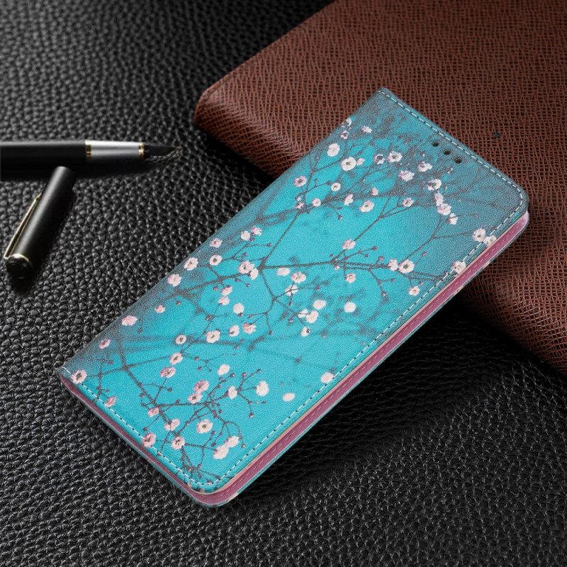 Schutzhülle Für Samsung Galaxy A53 5G Flip Case Blühende Zweige