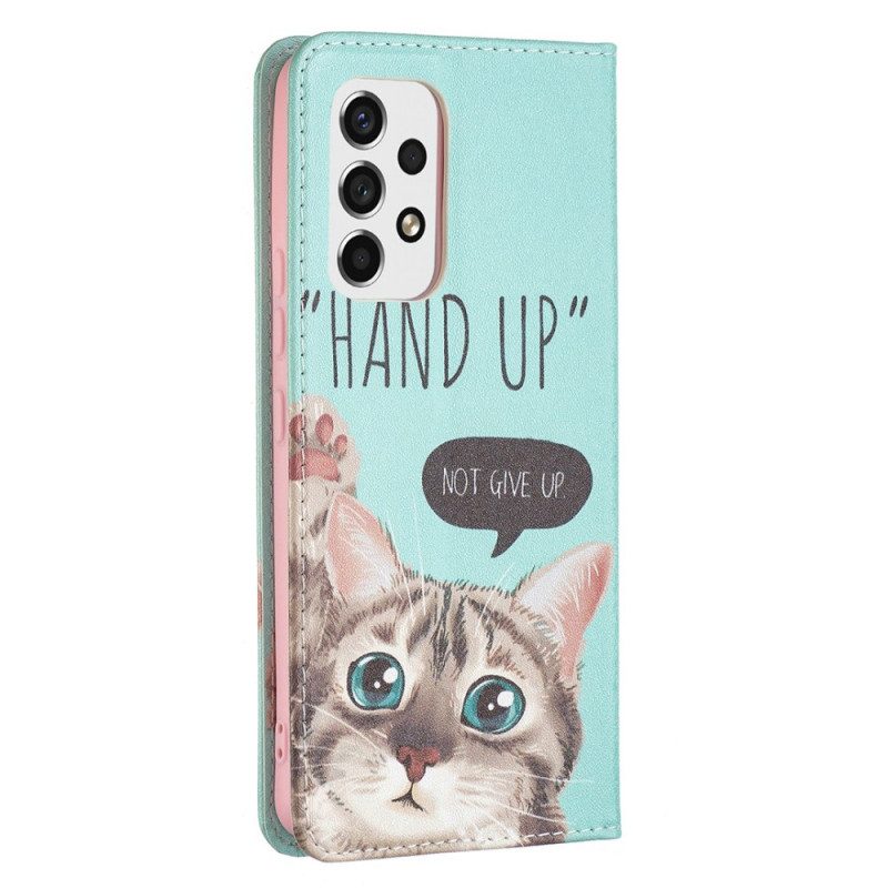 Schutzhülle Für Samsung Galaxy A53 5G Flip Case Hand-up