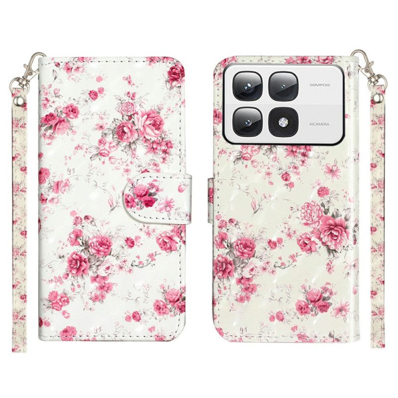 Lederhüllen Xiaomi 14t Pro Riemenrosen