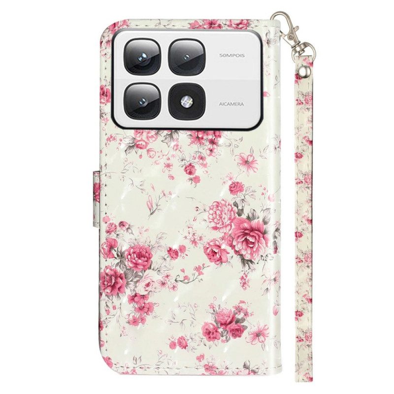 Lederhüllen Xiaomi 14t Pro Riemenrosen