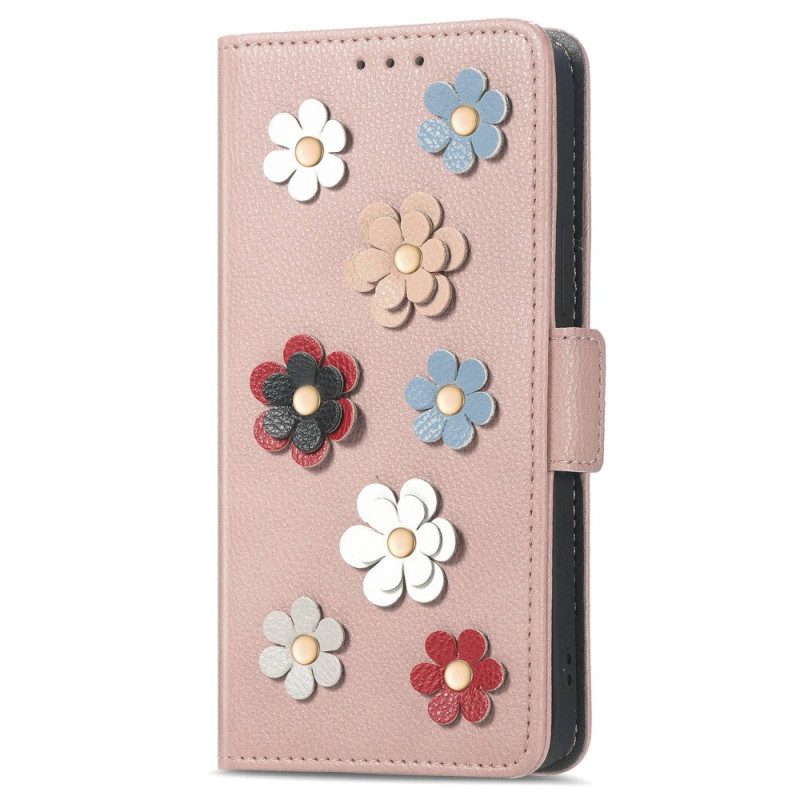 Flip Case Für Sony Xperia 1 IV Dekorative Blumen