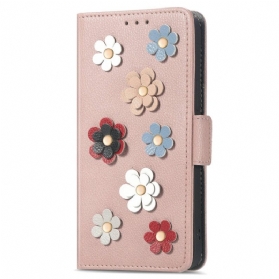 Flip Case Für Sony Xperia 1 IV Dekorative Blumen