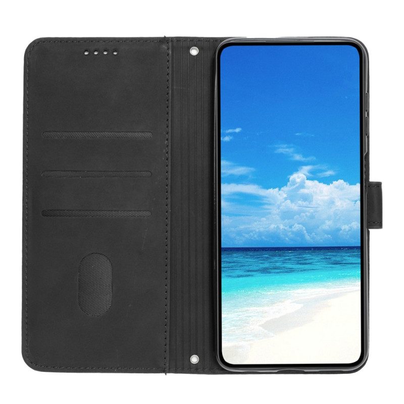 Flip Case Für Sony Xperia 1 IV Lächle Mit Schlüsselband