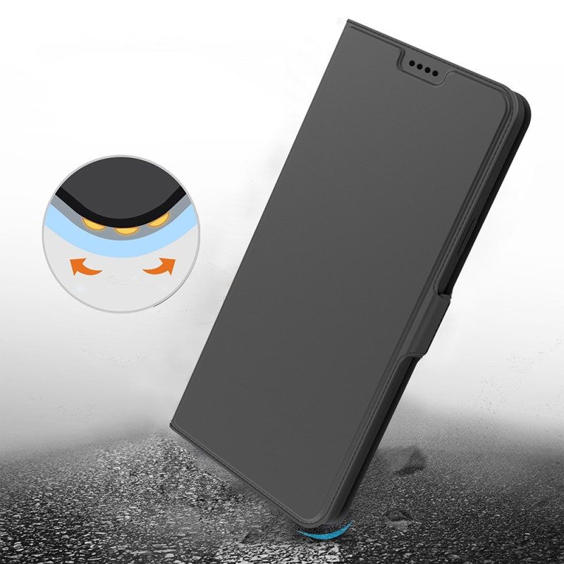 Flip Case Für Sony Xperia 1 IV Schlanker Ledereffekt