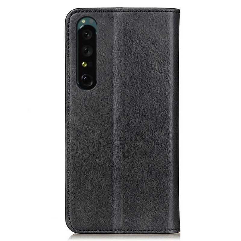 Flip Case Für Sony Xperia 1 IV Spaltleder