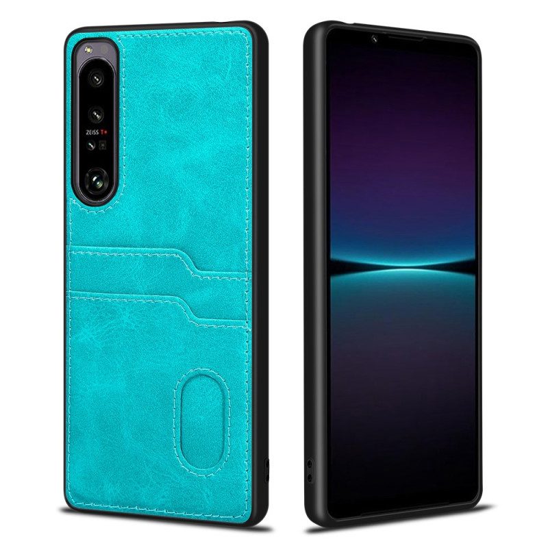 Handyhülle Für Sony Xperia 1 IV Doppelter Kartenhalter