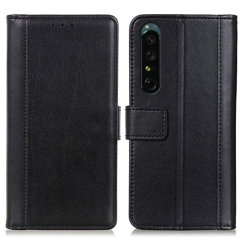 Lederhüllen Für Sony Xperia 1 IV Leder-styling