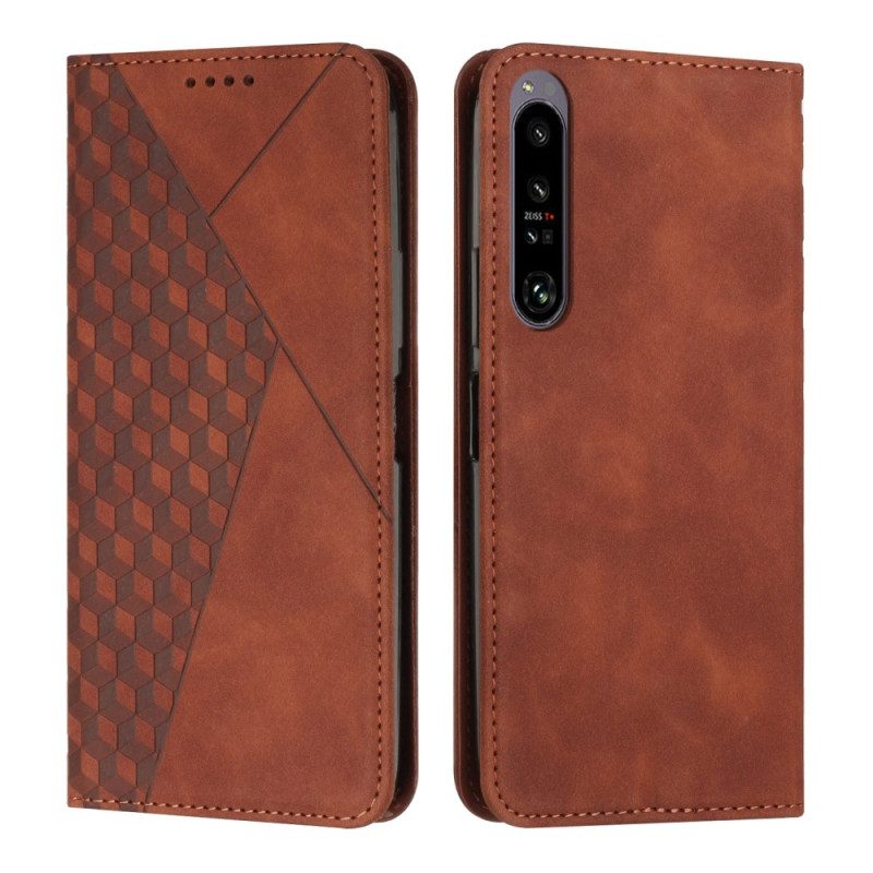 Schutzhülle Für Sony Xperia 1 IV Flip Case Stil Leder 3d-muster