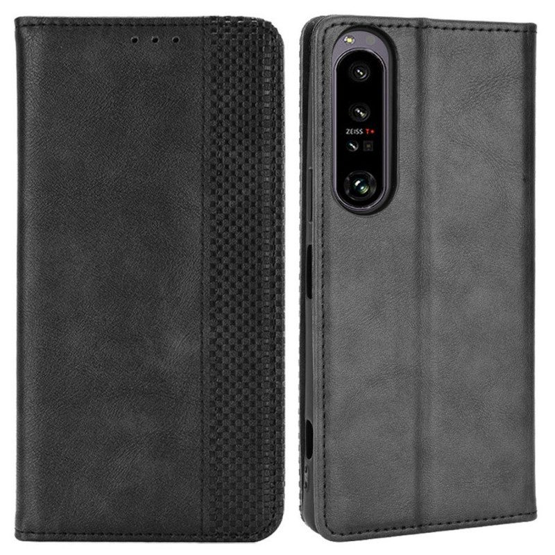 Schutzhülle Für Sony Xperia 1 IV Flip Case Stilisiert